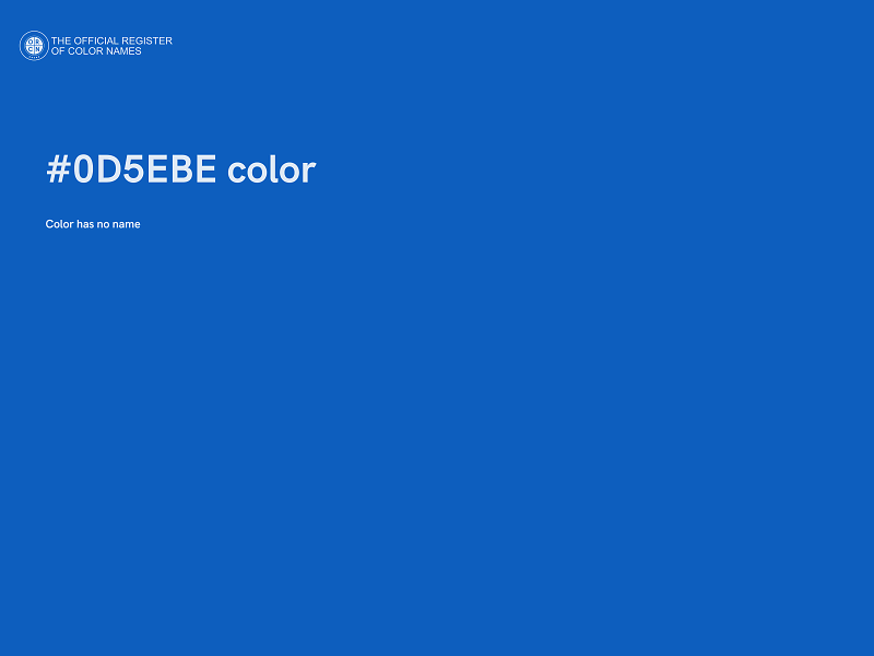 #0D5EBE color image