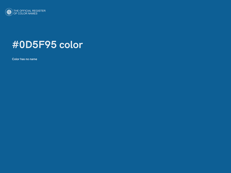 #0D5F95 color image