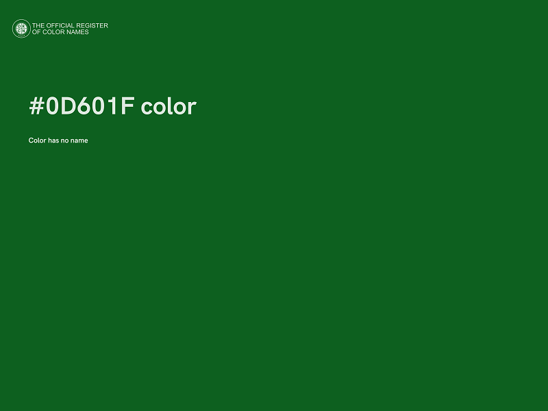 #0D601F color image