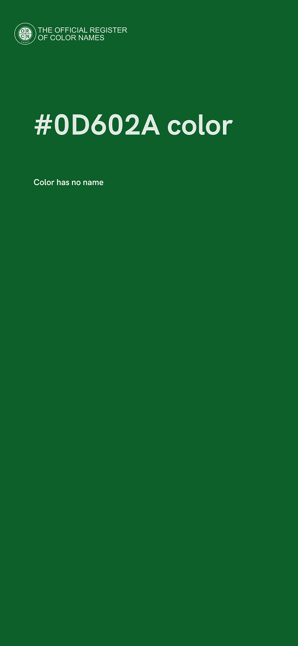 #0D602A color image
