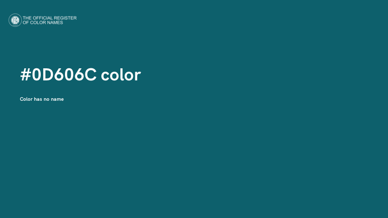 #0D606C color image