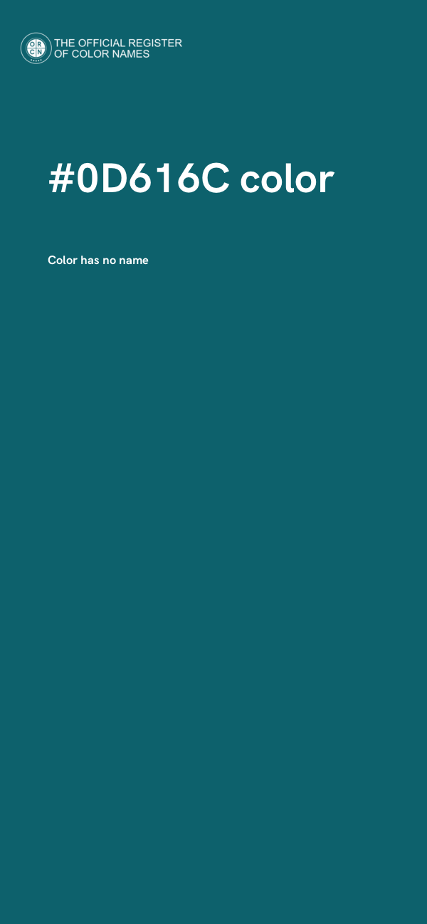 #0D616C color image