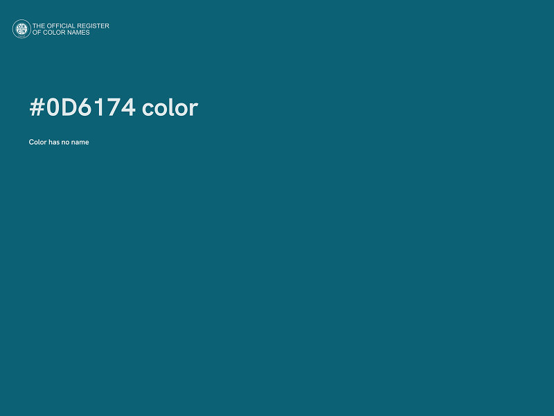 #0D6174 color image