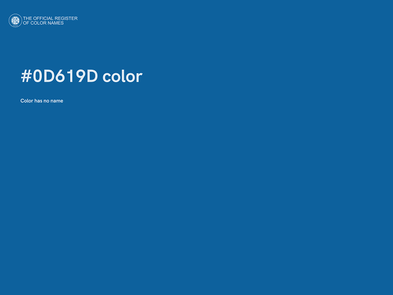 #0D619D color image
