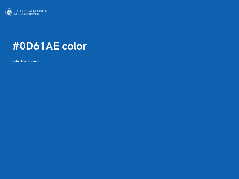 #0D61AE color image
