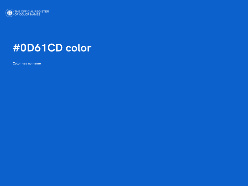 #0D61CD color image