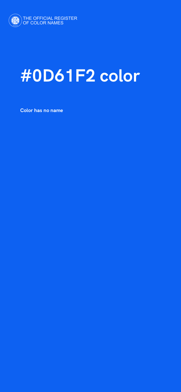 #0D61F2 color image