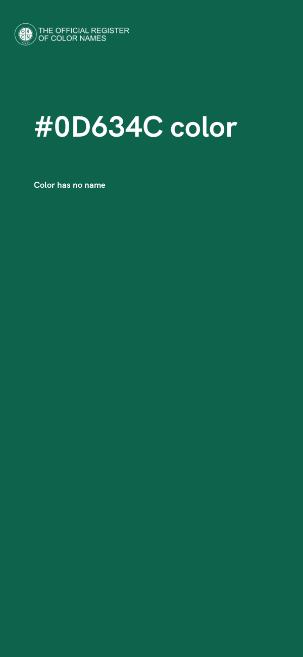 #0D634C color image
