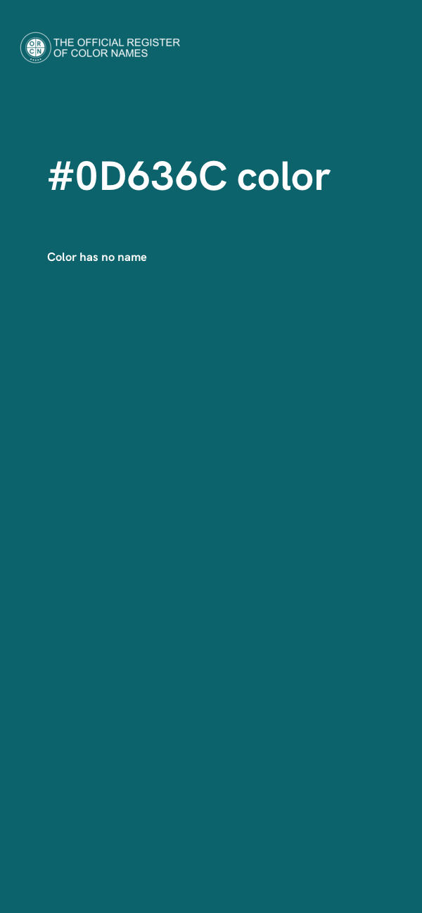 #0D636C color image