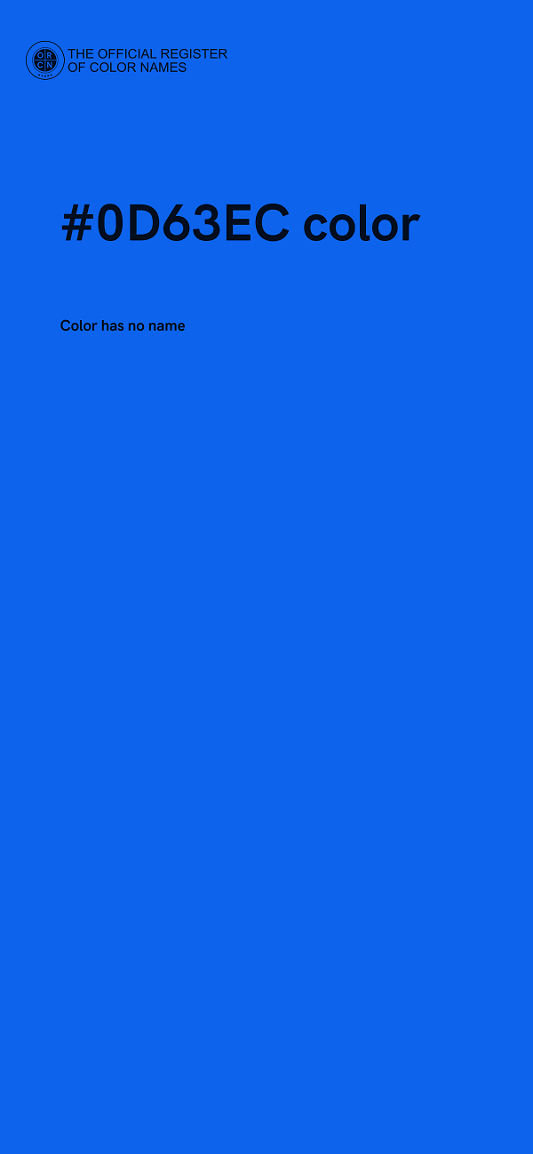 #0D63EC color image
