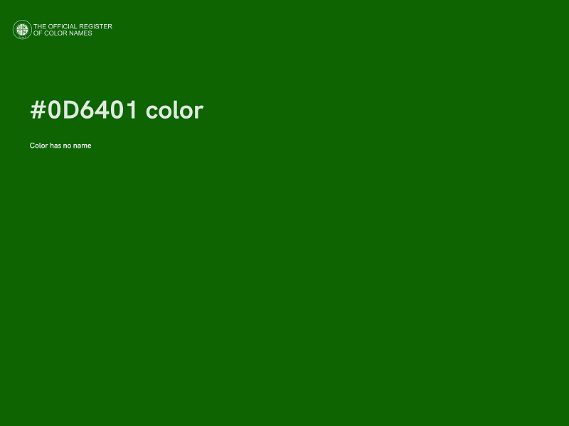 #0D6401 color image