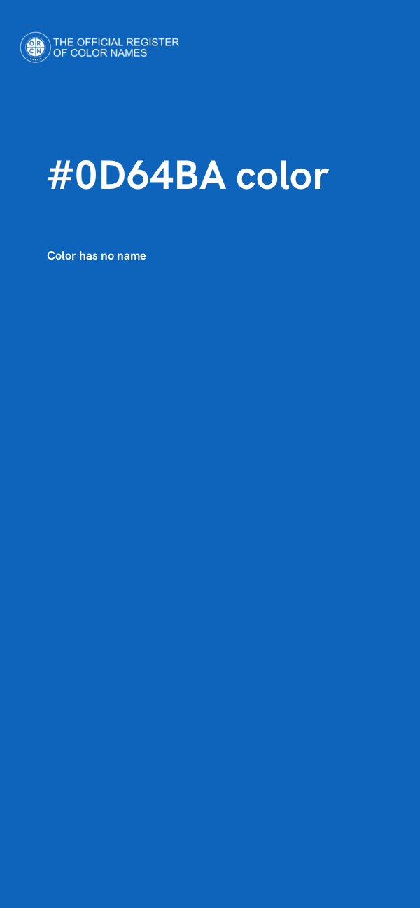 #0D64BA color image