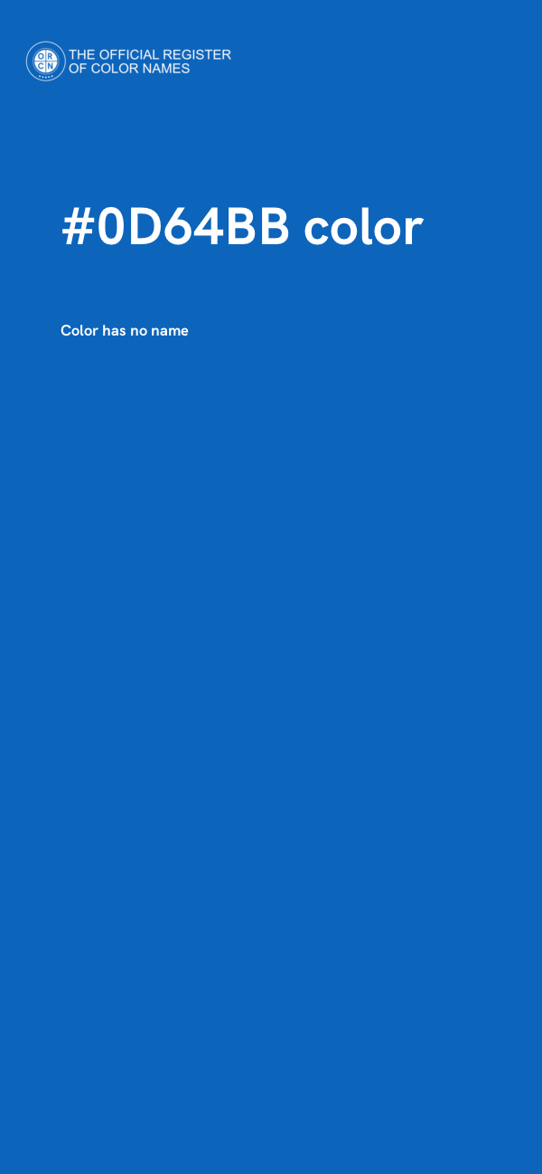 #0D64BB color image