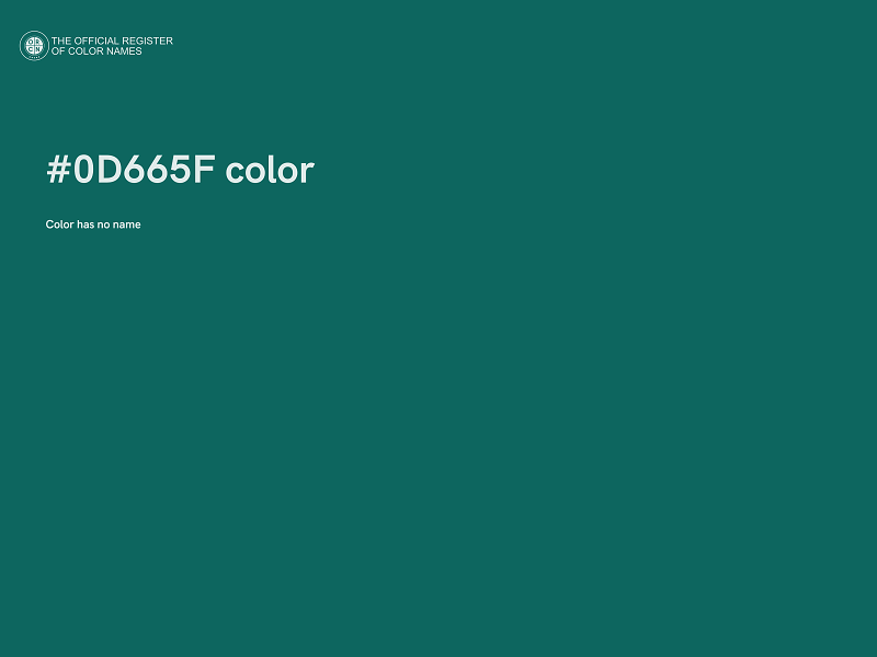 #0D665F color image