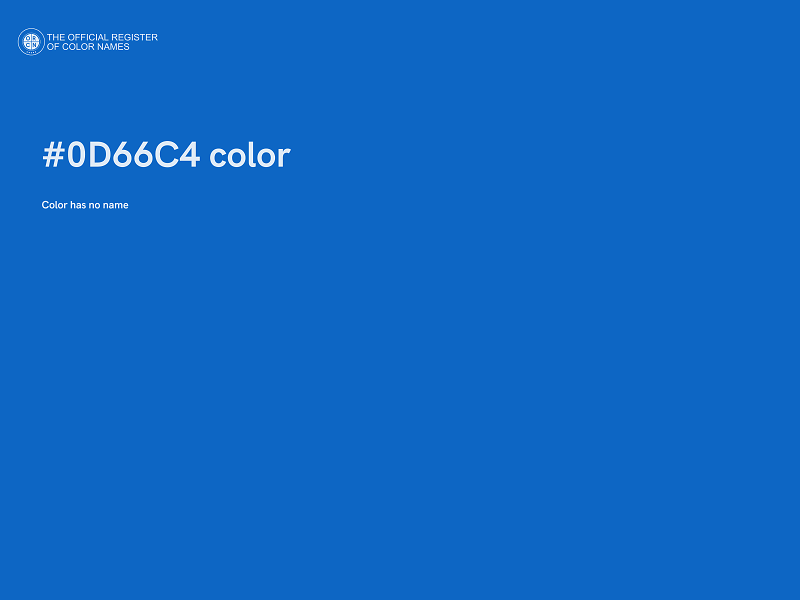 #0D66C4 color image