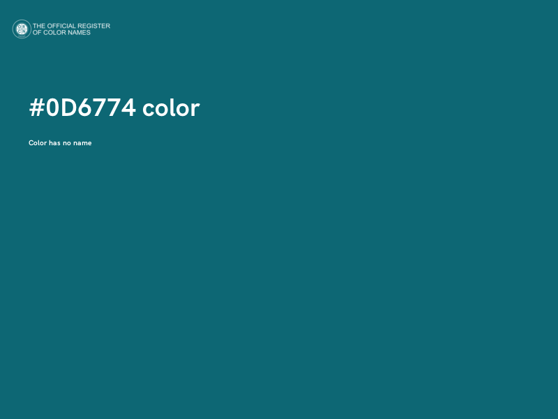 #0D6774 color image