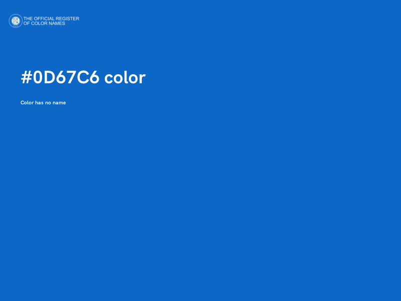 #0D67C6 color image