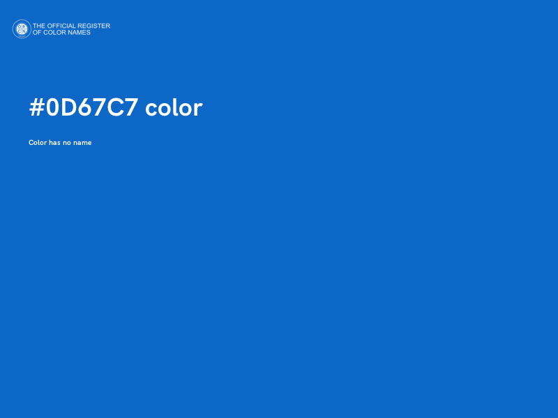 #0D67C7 color image