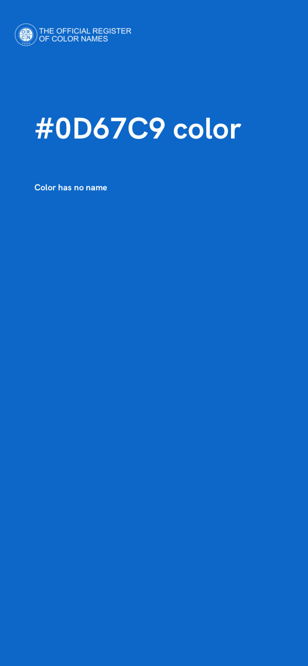 #0D67C9 color image