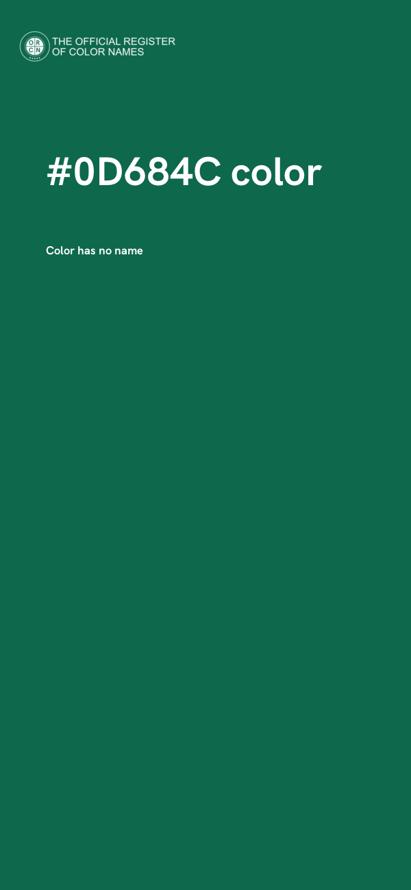 #0D684C color image