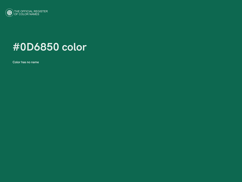 #0D6850 color image