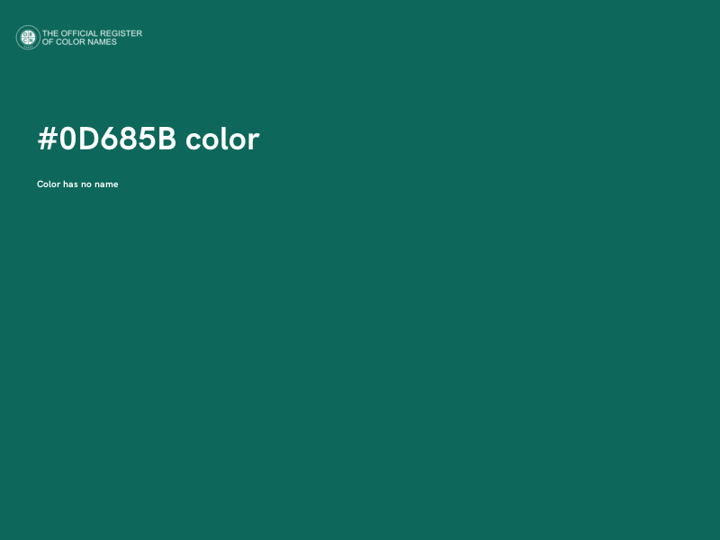 #0D685B color image