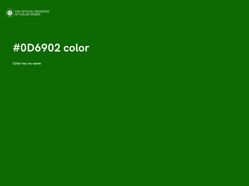 #0D6902 color image
