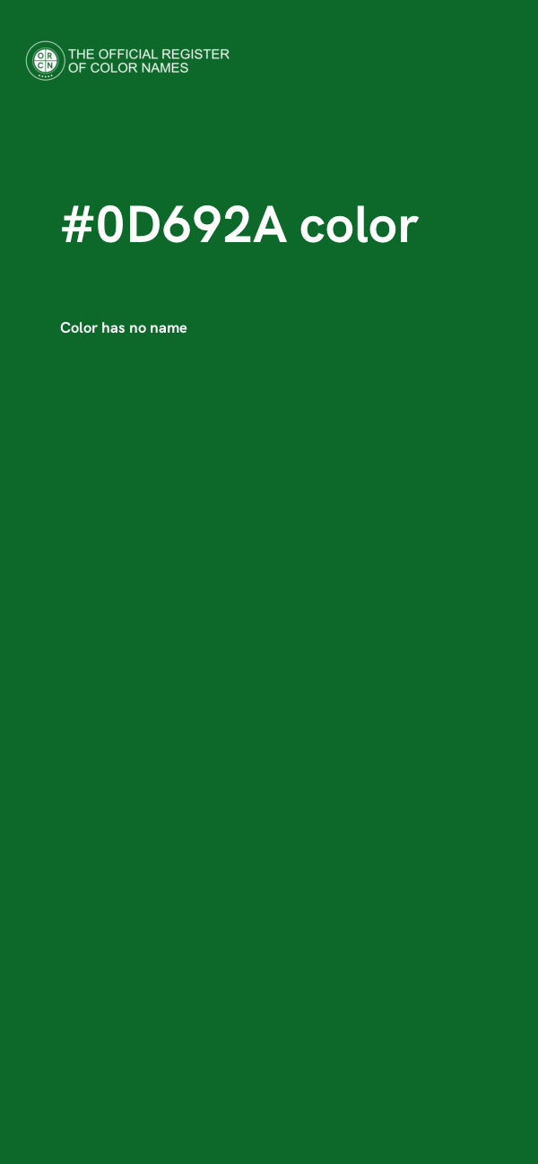 #0D692A color image