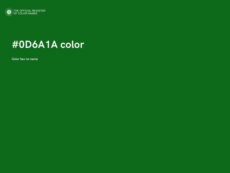 #0D6A1A color image