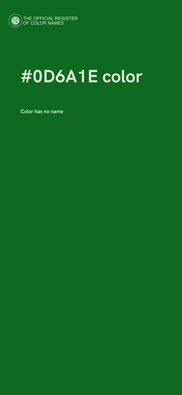 #0D6A1E color image