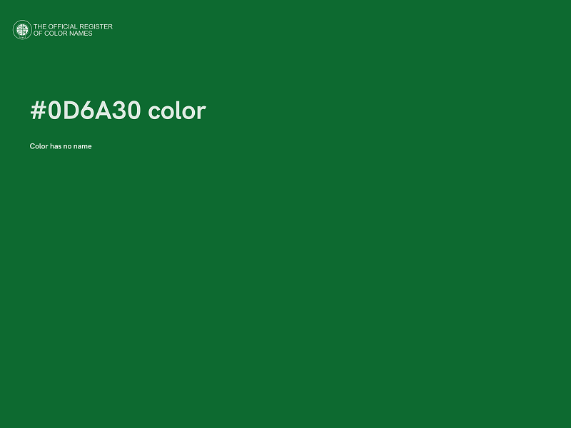 #0D6A30 color image