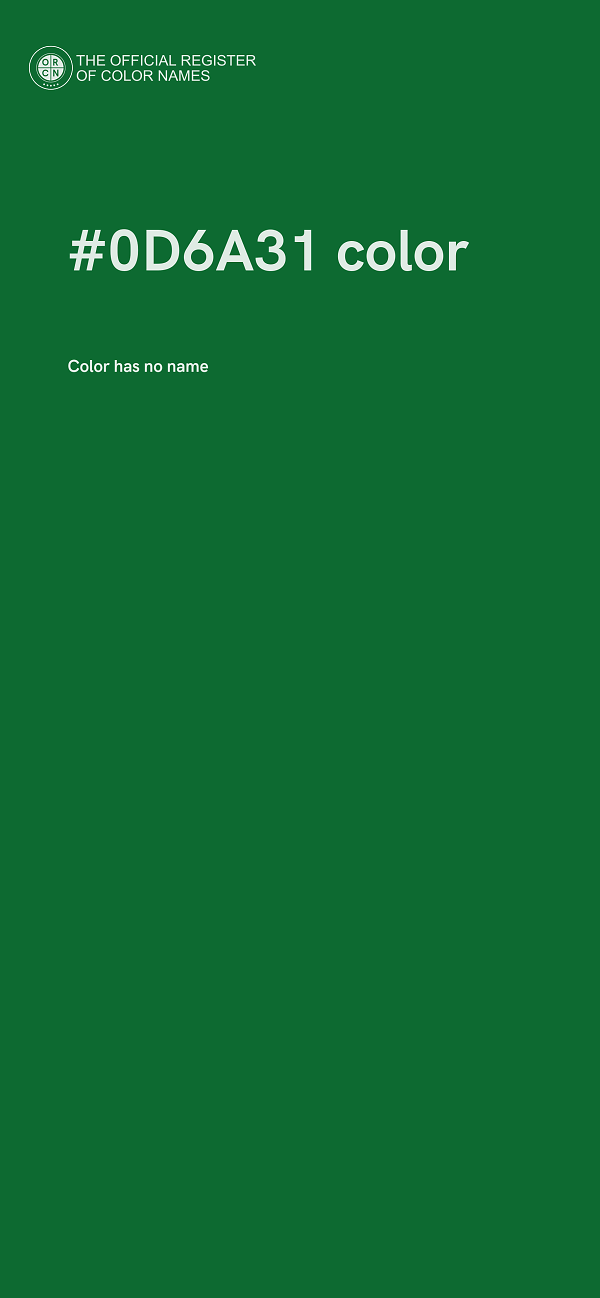 #0D6A31 color image