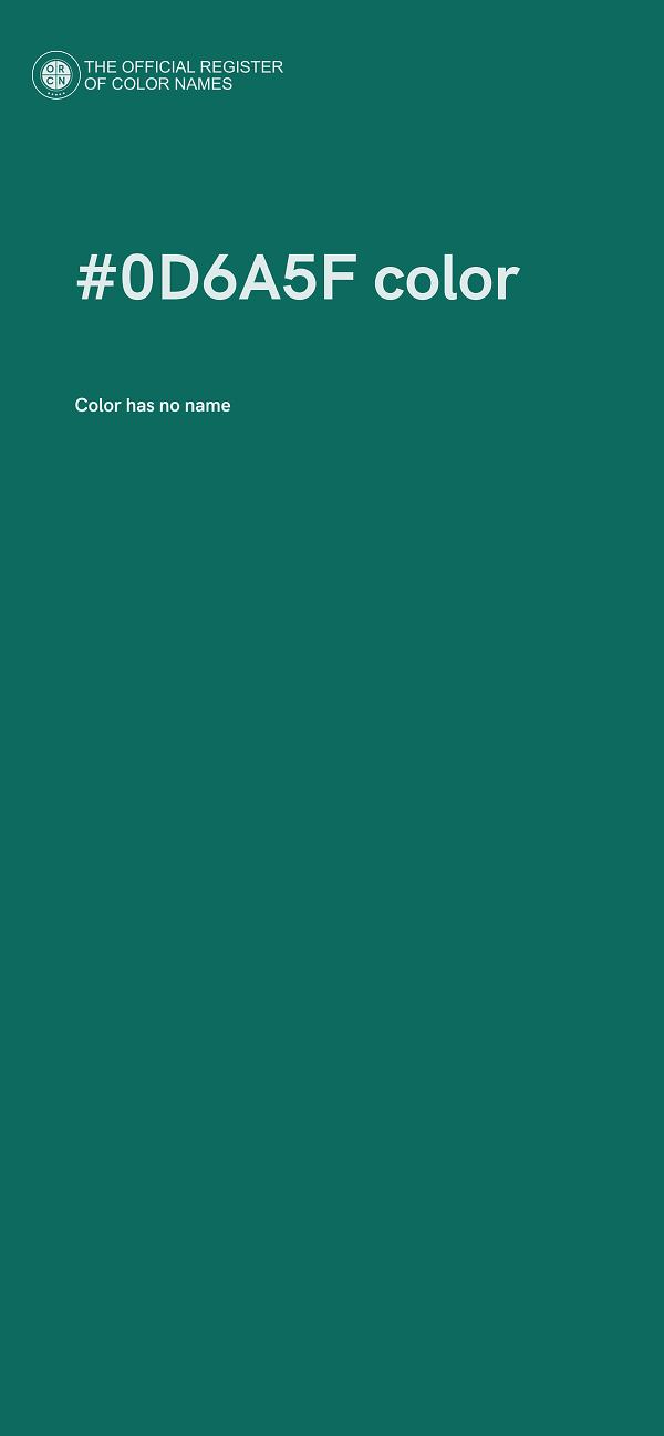 #0D6A5F color image