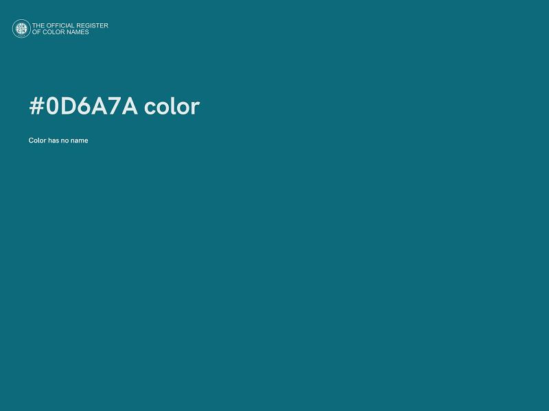 #0D6A7A color image