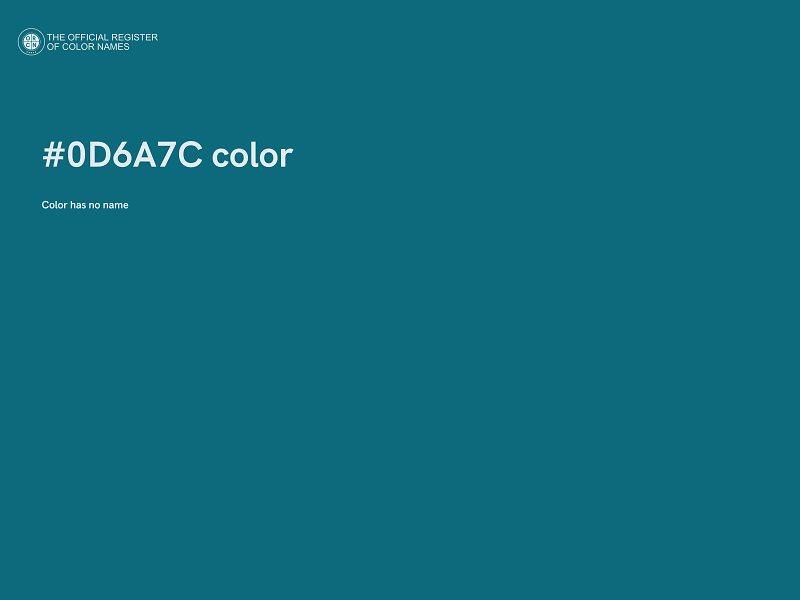 #0D6A7C color image