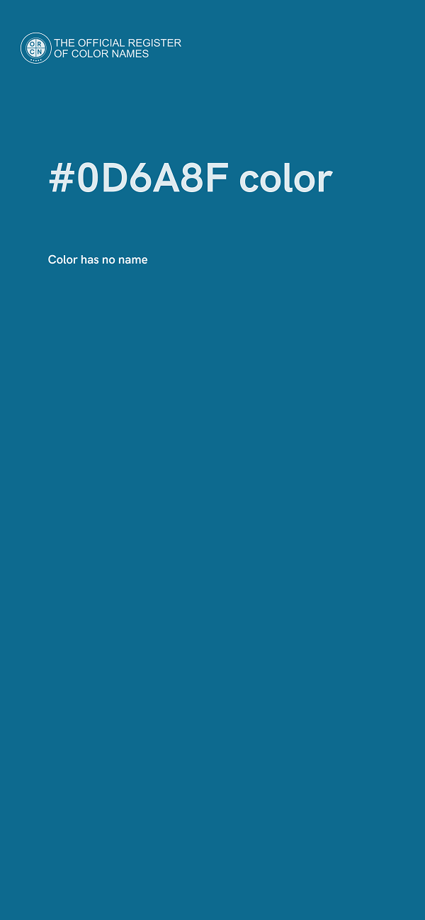 #0D6A8F color image