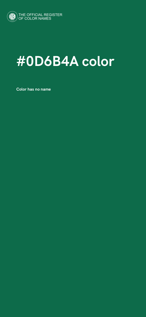 #0D6B4A color image