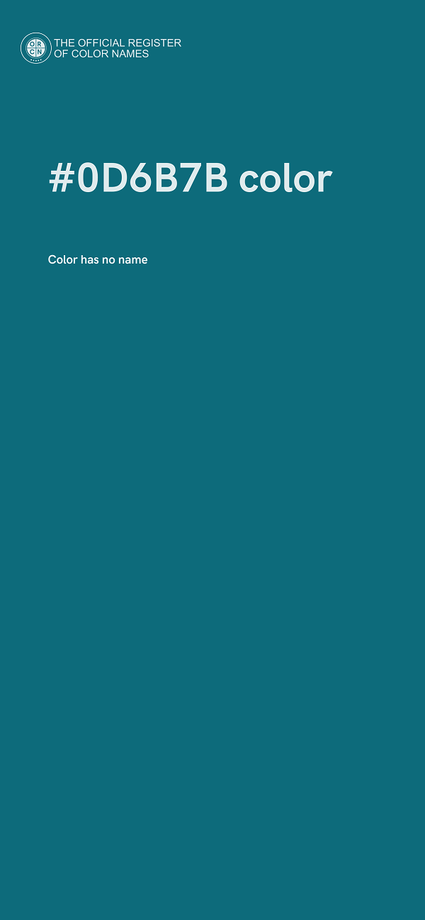 #0D6B7B color image