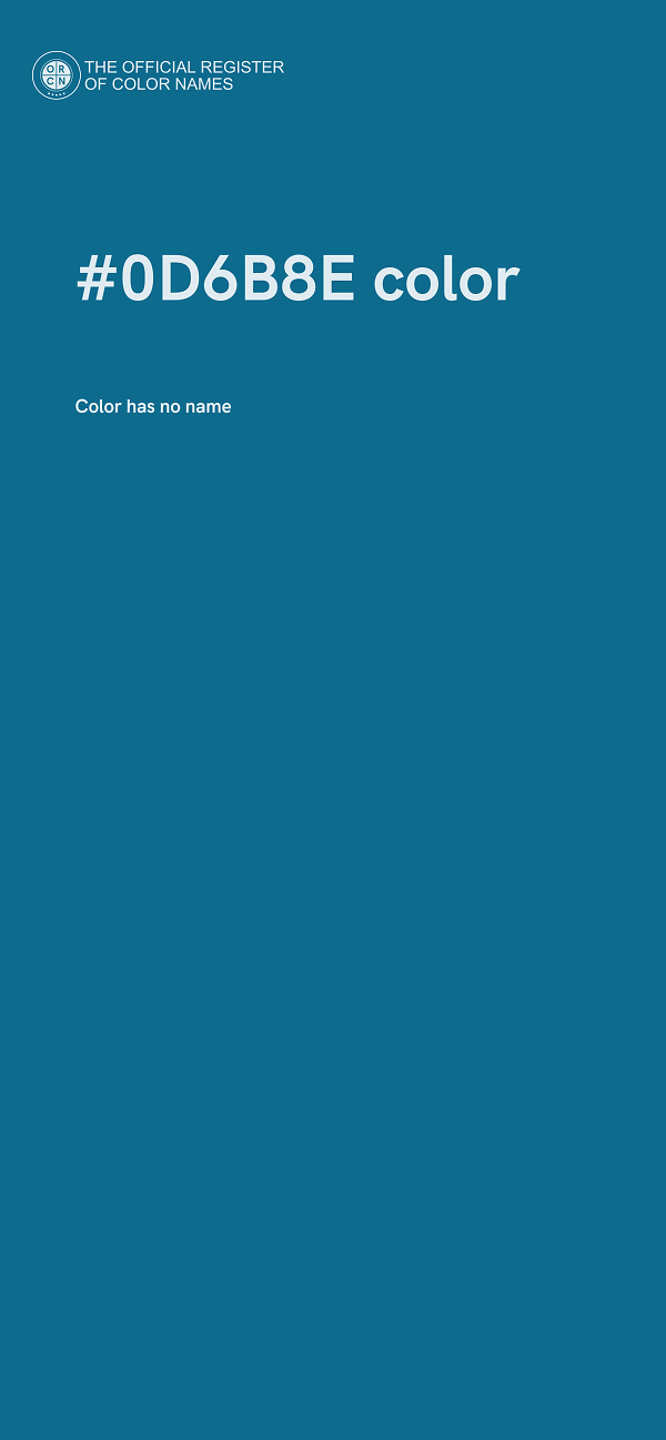 #0D6B8E color image