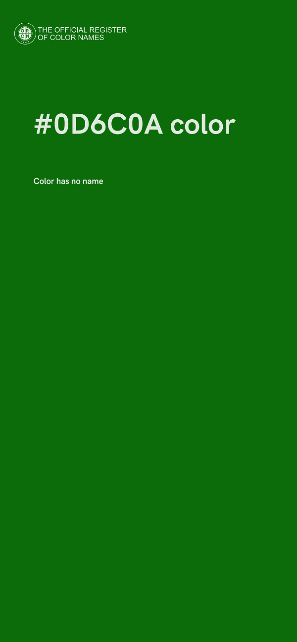 #0D6C0A color image