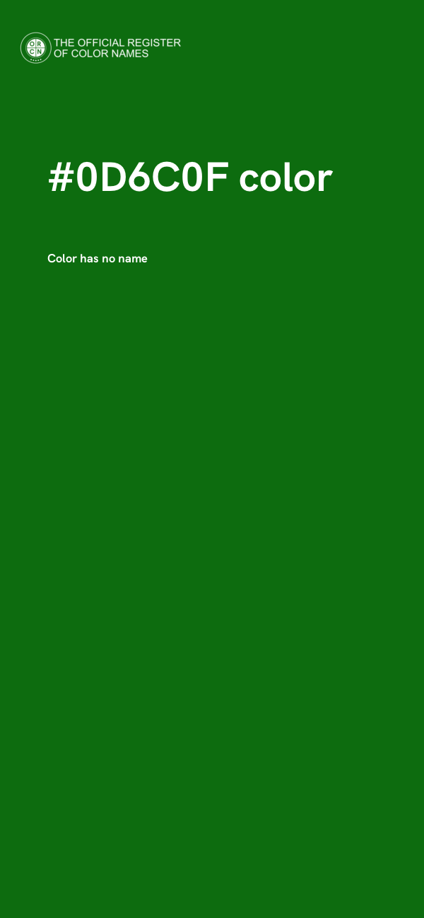 #0D6C0F color image