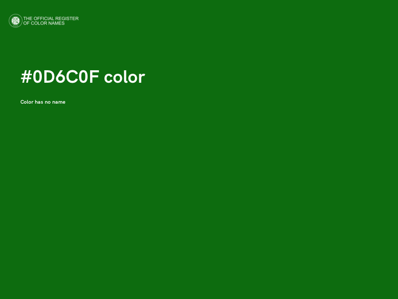 #0D6C0F color image