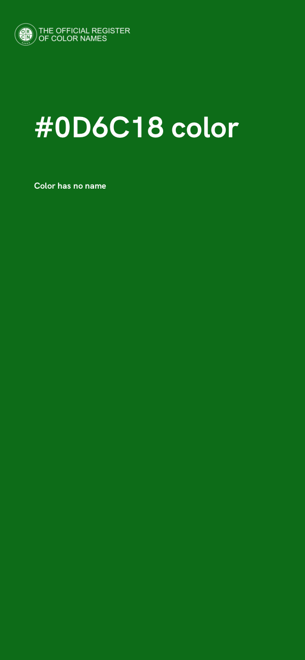 #0D6C18 color image