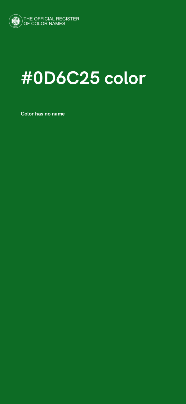 #0D6C25 color image