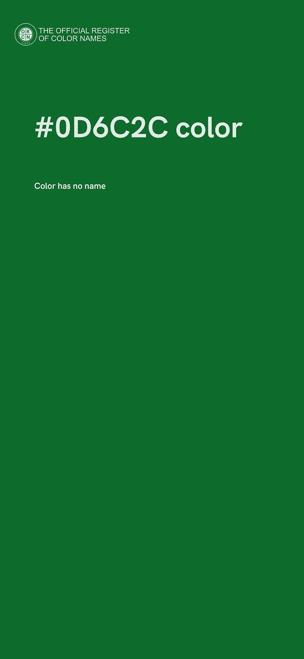#0D6C2C color image