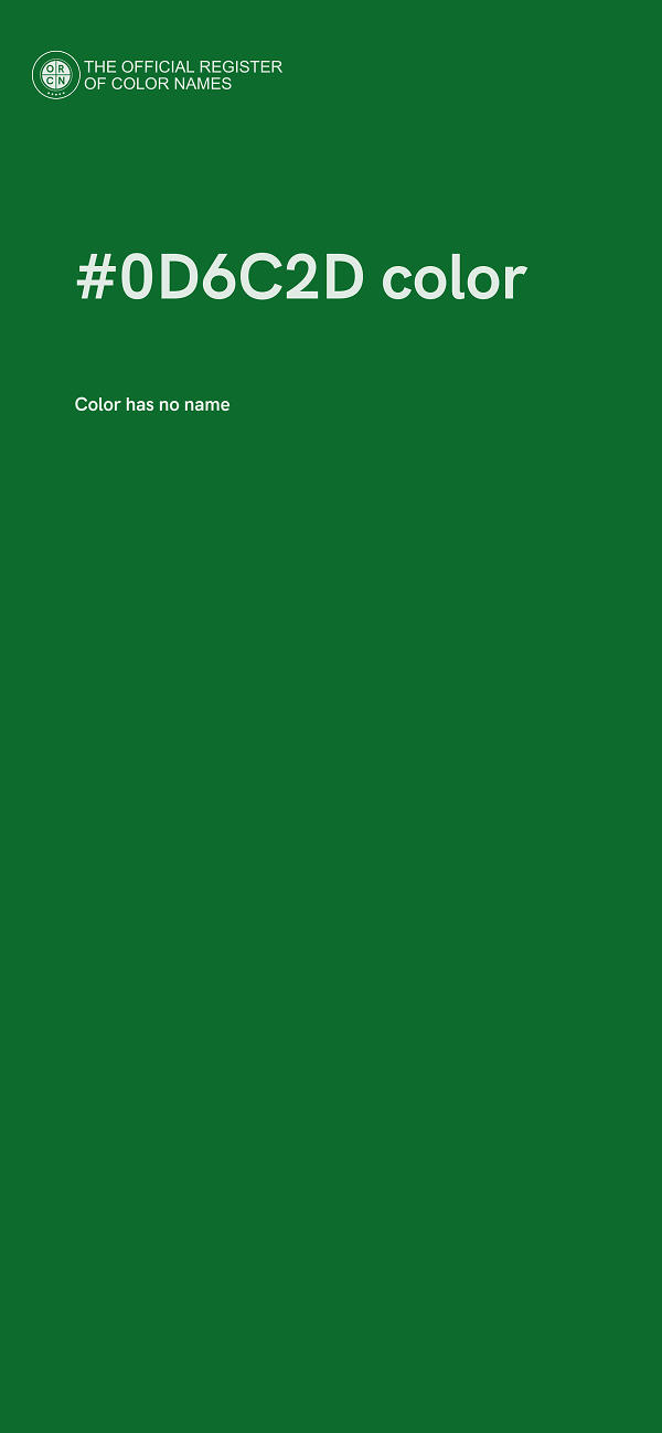 #0D6C2D color image