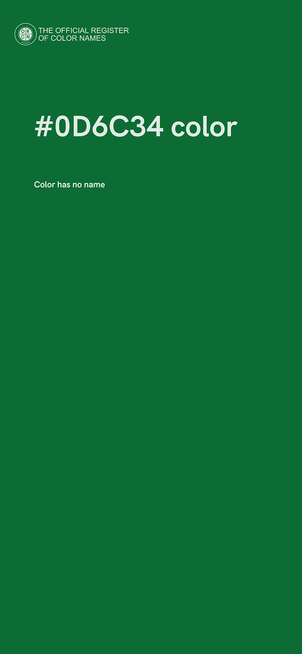 #0D6C34 color image