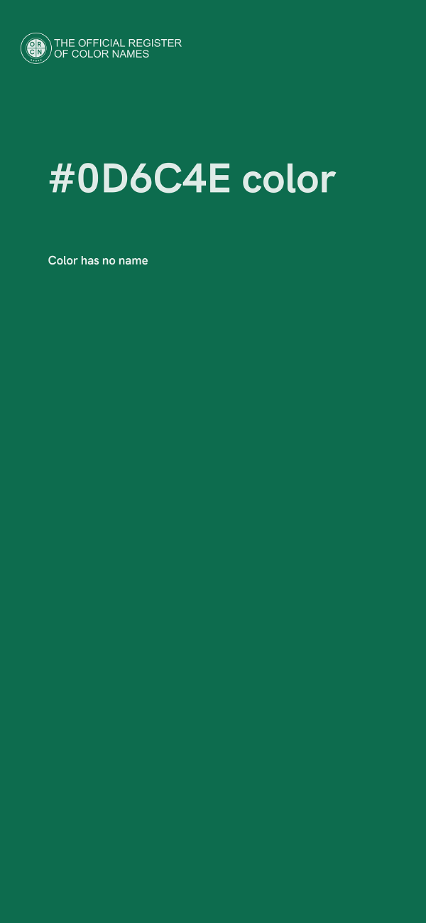 #0D6C4E color image
