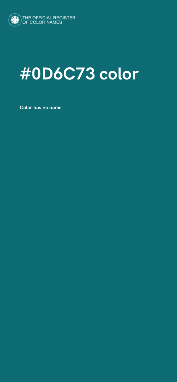 #0D6C73 color image