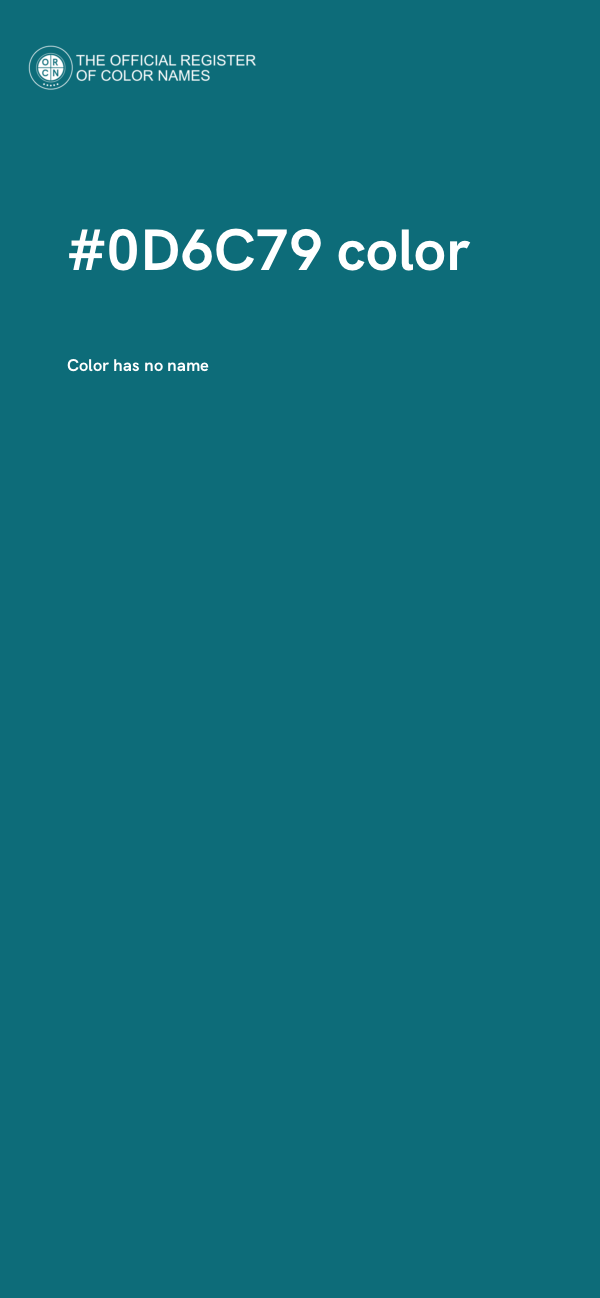 #0D6C79 color image